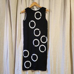 Wolford Stretchy Sleeveless Geometric Sheath Dress Sz M